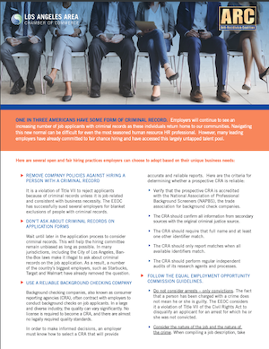 Open and Fair Hiring Practices Flyer - photo