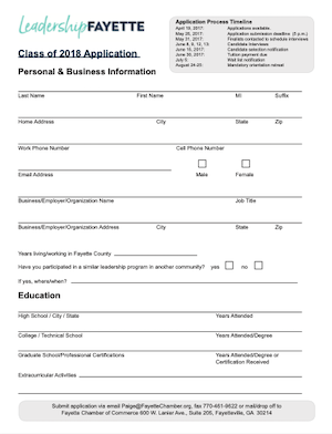 Leadership Fayette Application - photo