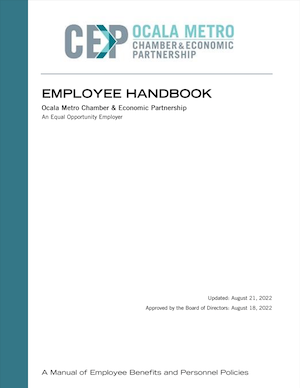 Employee Handbook - Ocala Metro Chamber and Economic Partnership - photo