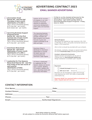 Advertising Contract - photo