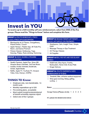 Employee Self-Care Benefit Form - photo