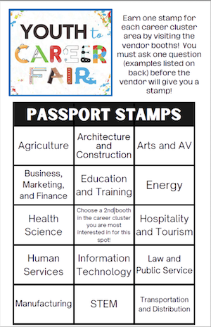 Youth to Career Fair Materials - photo