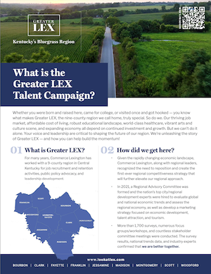 Greater LEX Talent Attraction Campaign Information Sheets - photo