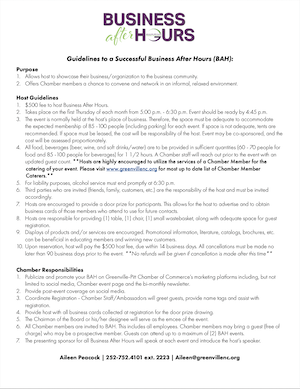 Guidelines to a Successful Business After Hours (BAH) - photo