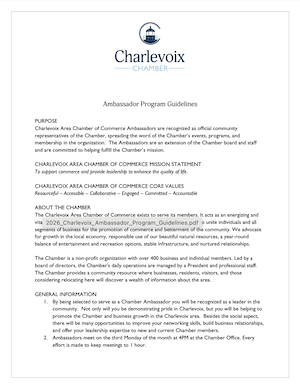 Ambassador Program Guidelines - photo