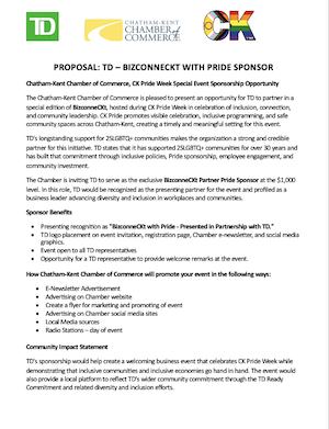 BIZconneCKt with Pride Sponsor Proposal - photo